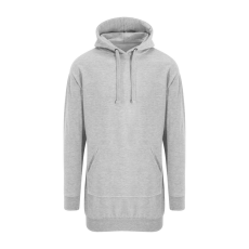 Just Hoods Hosszított szabású Női kapucnis pulúver, Just Hoods AWJH015, Heather Grey-XS