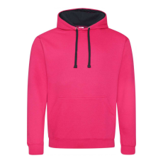 Just Hoods Kapucnis pulóver Just Hoods AWJH003, kontrasztos színű kapucni belsővel, Hot Pink/French Navy-XS