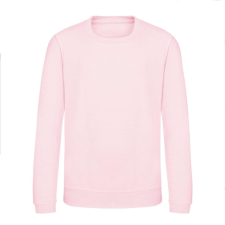 Just Hoods Környakas gyerek pulóver bolyhozott belsővel AWJH030J, Baby Pink-7/8 gyerek pulóver, kardigán