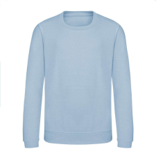 Just Hoods Környakas gyerek pulóver bolyhozott belsővel AWJH030J, Sky Blue-1/2 gyerek pulóver, kardigán