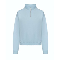 Just Hoods Női 1/4 cipzáras galléros pulóver AWJH037, Sky Blue-L