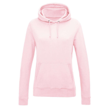 Just Hoods Női kapucnis pulóver bolyhozott belsővel AWJH001F, Baby Pink-M női pulóver, kardigán
