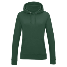 Just Hoods Női kapucnis pulóver bolyhozott belsővel AWJH001F, Bottle Green-XL