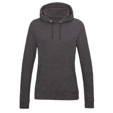 Just Hoods Női kapucnis pulóver bolyhozott belsővel AWJH001F, Charcoal-M női pulóver, kardigán