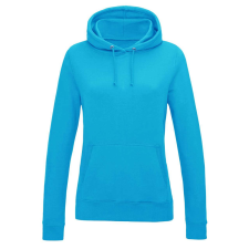 Just Hoods Női kapucnis pulóver bolyhozott belsővel AWJH001F, Hawaiian Blue-XL női pulóver, kardigán