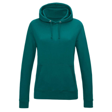 Just Hoods Női kapucnis pulóver bolyhozott belsővel AWJH001F, Jade-2XL