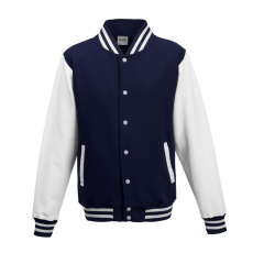 Just Hoods patentos vastag férfi pulóver AWJH043, Oxford Navy/White-3XL