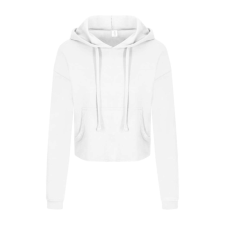 Just Hoods rövid derkú Női kapucnis pulóver AWJH016, Arctic White-XXS női pulóver, kardigán