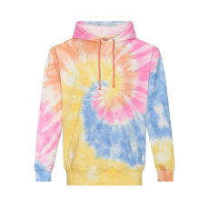 Just Hoods Uniszex batikolt kapucnis pulóver AWJH022, Tie-Dye Swirl-S
