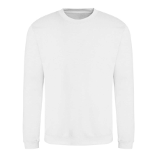 Just Hoods Uniszex hagyományos szabású kereknyakú pulóver AWJH030, Arctic White-XS férfi pulóver, kardigán