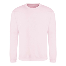 Just Hoods Uniszex hagyományos szabású kereknyakú pulóver AWJH030, Baby Pink-2XL férfi pulóver, kardigán