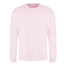 Just Hoods Uniszex hagyományos szabású kereknyakú pulóver AWJH030, Baby Pink-L