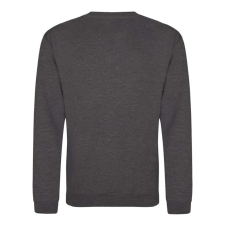 Just Hoods Uniszex hagyományos szabású kereknyakú pulóver AWJH030, Charcoal-5XL férfi pulóver, kardigán