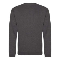 Just Hoods Uniszex hagyományos szabású kereknyakú pulóver AWJH030, Charcoal-M