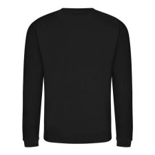 Just Hoods Uniszex hagyományos szabású kereknyakú pulóver AWJH030, Deep Black-5XL férfi pulóver, kardigán