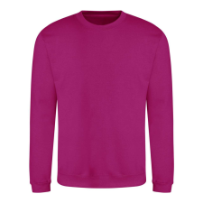 Just Hoods Uniszex hagyományos szabású kereknyakú pulóver AWJH030, Festival Fuchsia-2XL férfi pulóver, kardigán