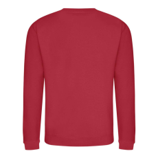 Just Hoods Uniszex hagyományos szabású kereknyakú pulóver AWJH030, Fire Red-5XL