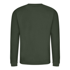 Just Hoods Uniszex hagyományos szabású kereknyakú pulóver AWJH030, Forest Green-S férfi pulóver, kardigán