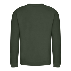 Just Hoods Uniszex hagyományos szabású kereknyakú pulóver AWJH030, Forest Green-XS