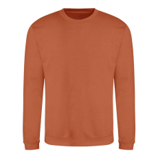 Just Hoods Uniszex hagyományos szabású kereknyakú pulóver AWJH030, Ginger Biscuit-2XL