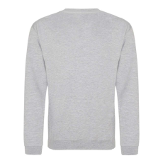 Just Hoods Uniszex hagyományos szabású kereknyakú pulóver AWJH030, Heather Grey-S