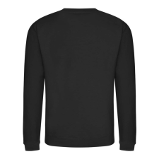 Just Hoods Uniszex hagyományos szabású kereknyakú pulóver AWJH030, Jet Black-M férfi pulóver, kardigán