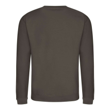 Just Hoods Uniszex hagyományos szabású kereknyakú pulóver AWJH030, Olive Green-XL férfi pulóver, kardigán