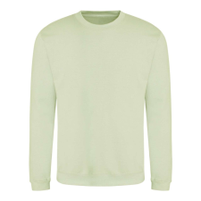 Just Hoods Uniszex hagyományos szabású kereknyakú pulóver AWJH030, Pistachio Green-S férfi pulóver, kardigán