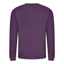 Just Hoods Uniszex hagyományos szabású kereknyakú pulóver AWJH030, Plum-2XL férfi pulóver, kardigán