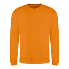 Just Hoods Uniszex hagyományos szabású kereknyakú pulóver AWJH030, Pumpkin Pie-XL férfi pulóver, kardigán