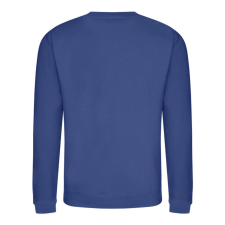 Just Hoods Uniszex hagyományos szabású kereknyakú pulóver AWJH030, Royal Blue-2XL férfi pulóver, kardigán