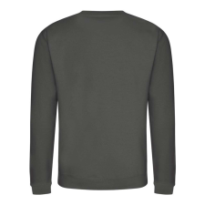 Just Hoods Uniszex hagyományos szabású kereknyakú pulóver AWJH030, Steel Grey-XL férfi pulóver, kardigán