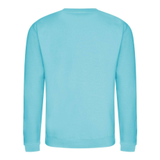 Just Hoods Uniszex hagyományos szabású kereknyakú pulóver AWJH030, Turquoise Surf-XS