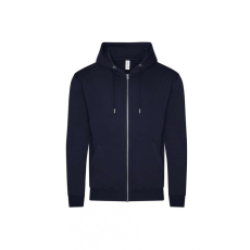 Just Hoods Uniszex kapucnis pulóver Just Hoods AWJH250 Organic Zoodie -XL, New French Navy