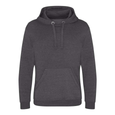 Just Hoods Uniszex kenguruzsebes kapucnis vastag pulóver AWJH101, Charcoal-3XL