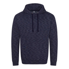 Just Hoods Uniszex kevert színű kapucnis pulóver AWJH012, Cosmic Navy/White-XS férfi pulóver, kardigán