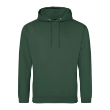 Just Hoods Uniszex laza szabású kapucnis pulóver AWJH001, Bottle Green-XS férfi pulóver, kardigán