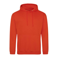 Just Hoods Uniszex laza szabású kapucnis pulóver AWJH001, Burnt Orange-L férfi pulóver, kardigán