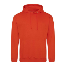 Just Hoods Uniszex laza szabású kapucnis pulóver AWJH001, Burnt Orange-XL