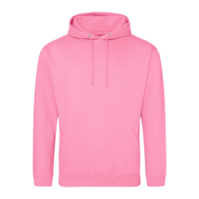 Just Hoods Uniszex laza szabású kapucnis pulóver AWJH001, Candyfloss Pink-S férfi pulóver, kardigán