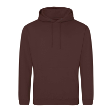 Just Hoods Uniszex laza szabású kapucnis pulóver AWJH001, Chocolate Fudge Brownie-L