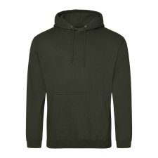 Just Hoods Uniszex laza szabású kapucnis pulóver AWJH001, Combat Green-2XL férfi pulóver, kardigán