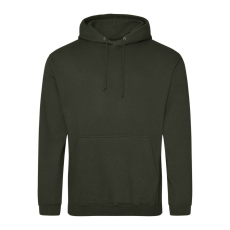 Just Hoods Uniszex laza szabású kapucnis pulóver AWJH001, Combat Green-S