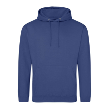 Just Hoods Uniszex laza szabású kapucnis pulóver AWJH001, Denim Blue-2XL férfi pulóver, kardigán