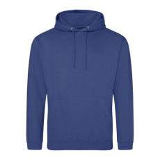 Just Hoods Uniszex laza szabású kapucnis pulóver AWJH001, Denim Blue-XS