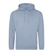 Just Hoods Uniszex laza szabású kapucnis pulóver AWJH001, Dusty Blue-XL férfi pulóver, kardigán