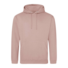 Just Hoods Uniszex laza szabású kapucnis pulóver AWJH001, Dusty Pink-XL férfi pulóver, kardigán
