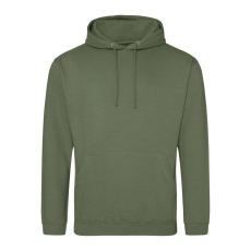 Just Hoods Uniszex laza szabású kapucnis pulóver AWJH001, Earthy Green-XL