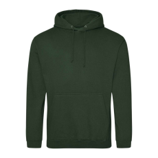 Just Hoods Uniszex laza szabású kapucnis pulóver AWJH001, Forest Green-3XL