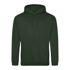 Just Hoods Uniszex laza szabású kapucnis pulóver AWJH001, Forest Green-XS